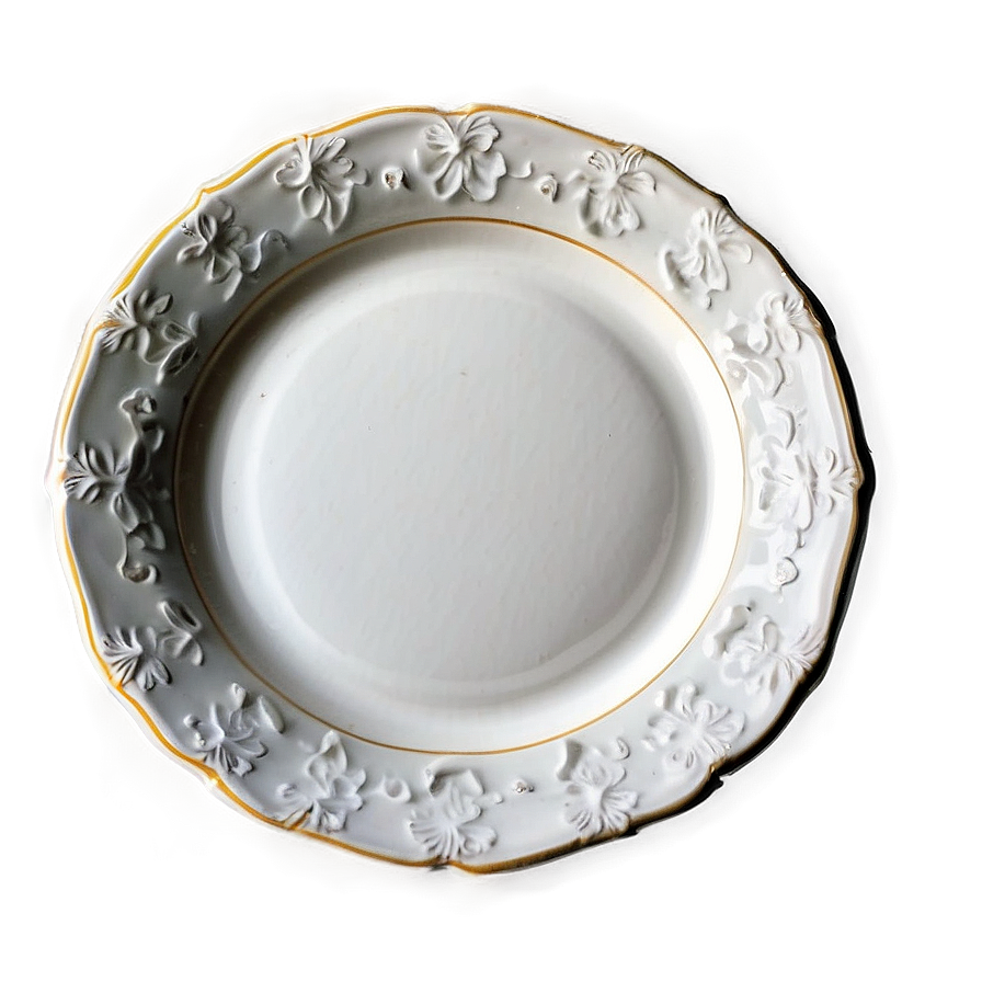 Antique White Plate Png 66 PNG