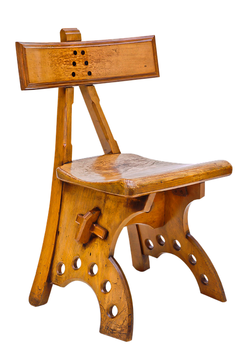 Antique Wooden Chair Isolated.png PNG