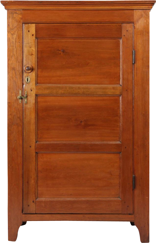 Antique Wooden Cupboard Closed PNG