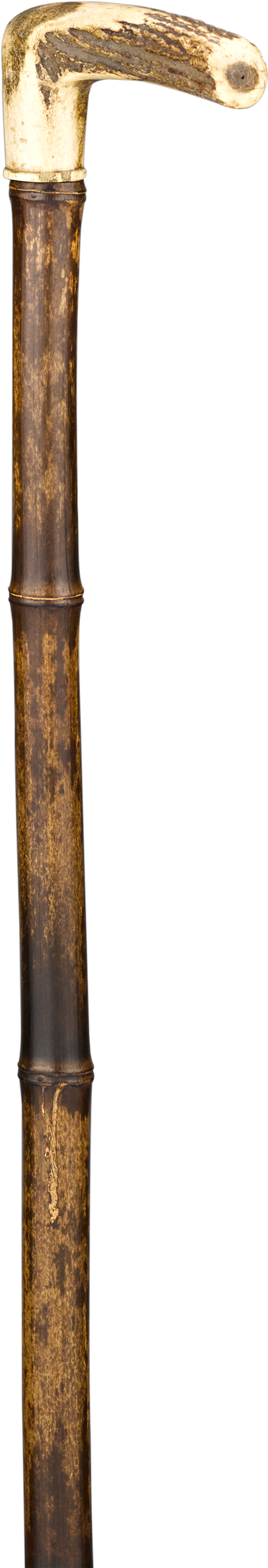 Antique Wooden Walking Stick PNG