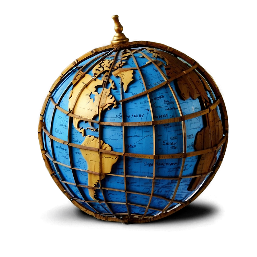 Antique World Globe Ball Png Tme PNG