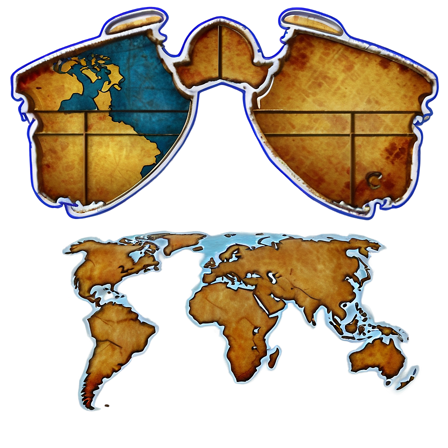 Antique World Map Png Mac PNG