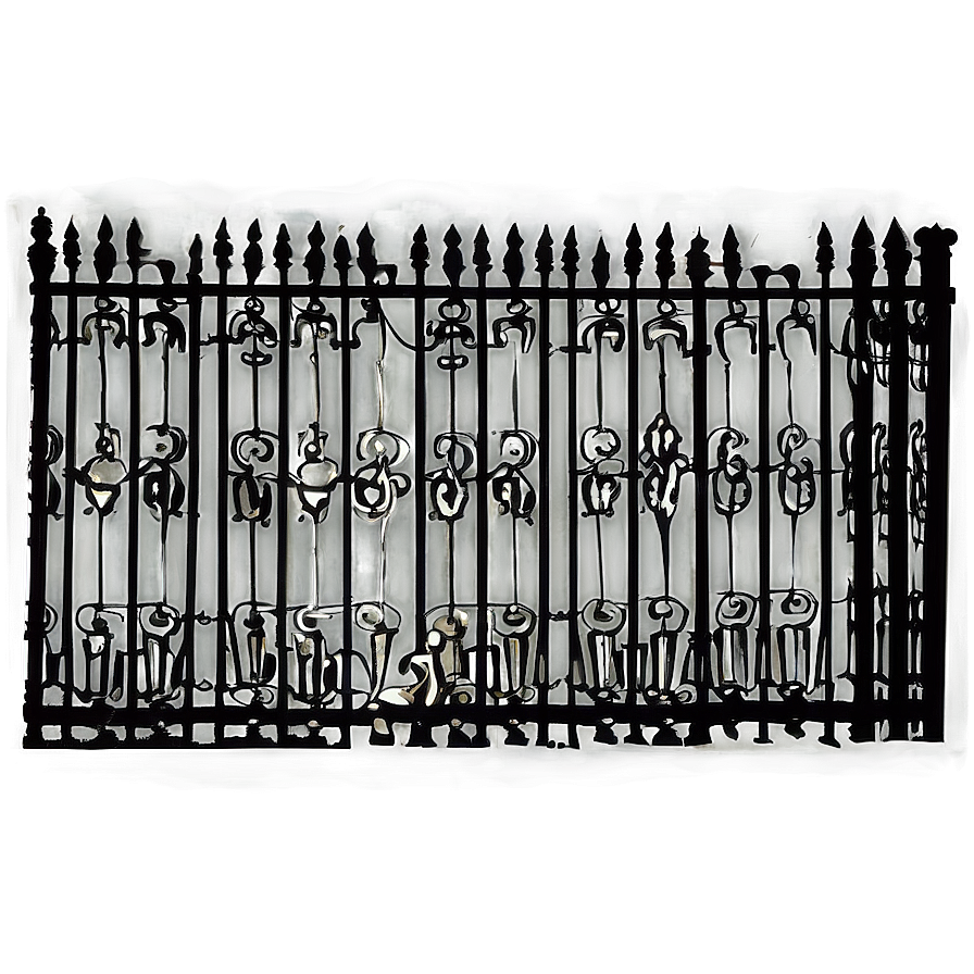 Download Antique Wrought Iron Fence Png 62 4166