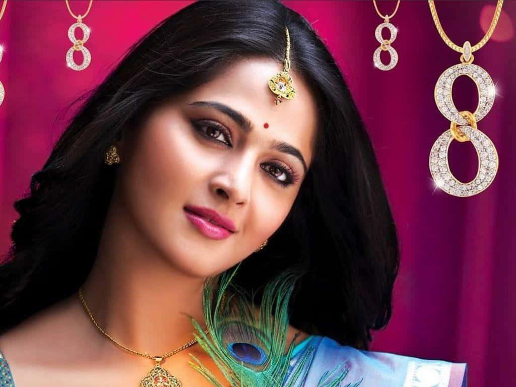 Anushka Shetty Traditionele Look Hd Achtergrond