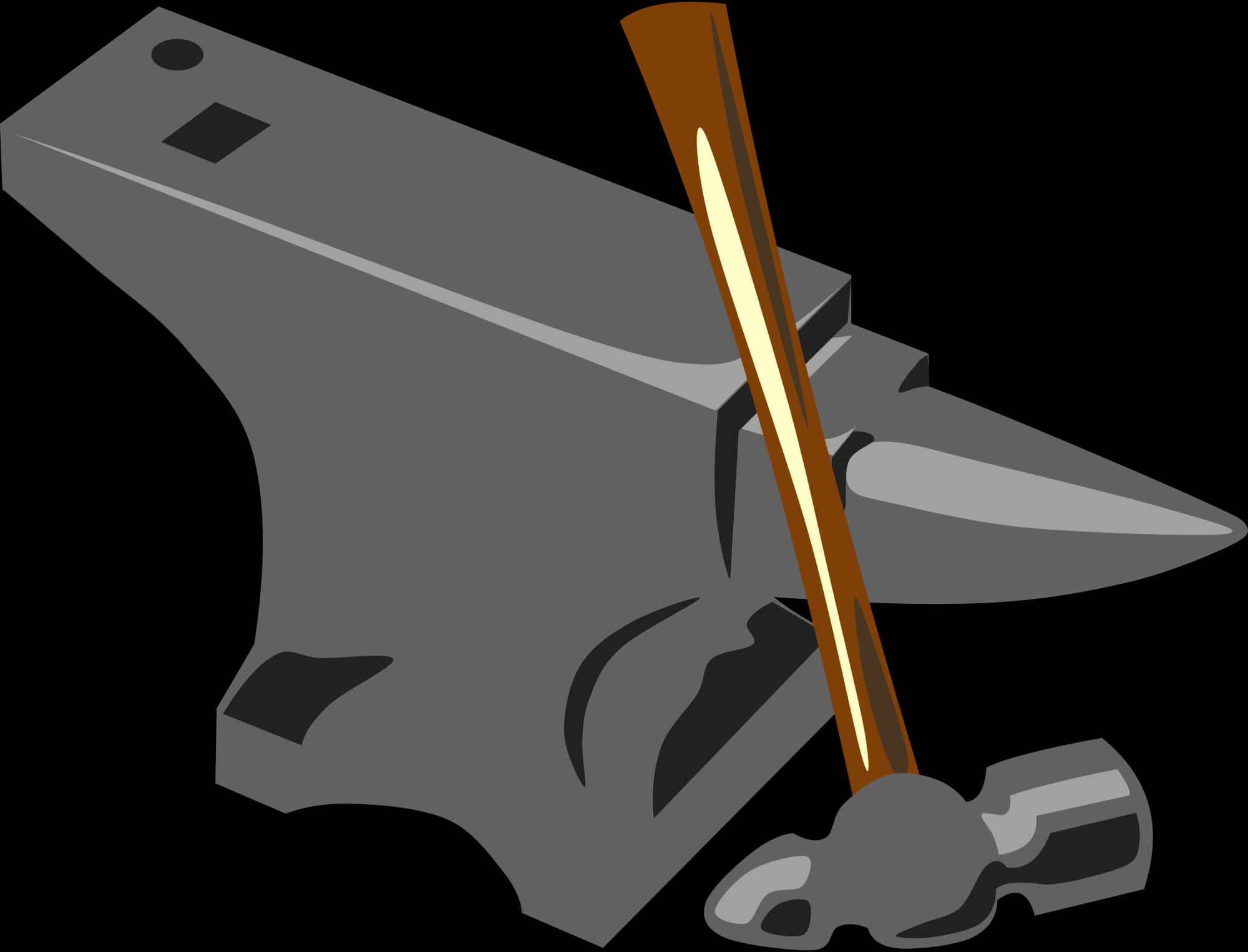 Anviland Hammer Vector Illustration PNG