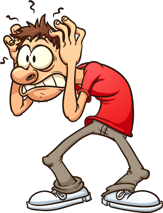 Anxious Cartoon Character PNG