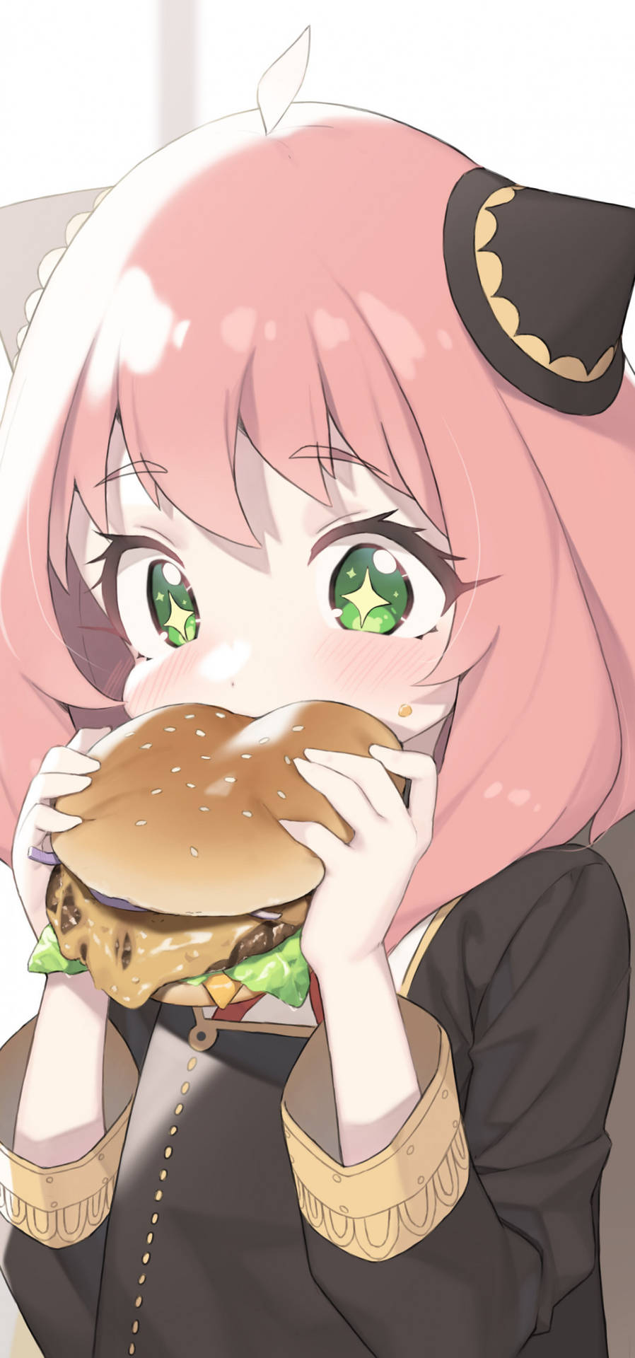 Anya Forger Eating A Burger