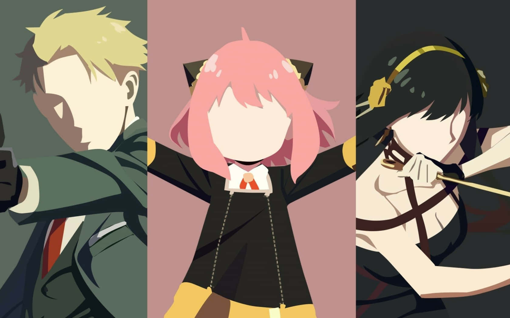 Einegruppe Von Anime-charakteren Mit Waffen Und Gewehren Wallpaper