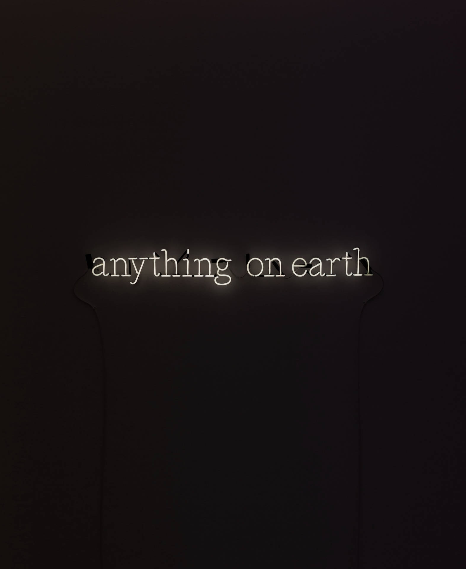 Anything On Earth Black Phone Wallpaper