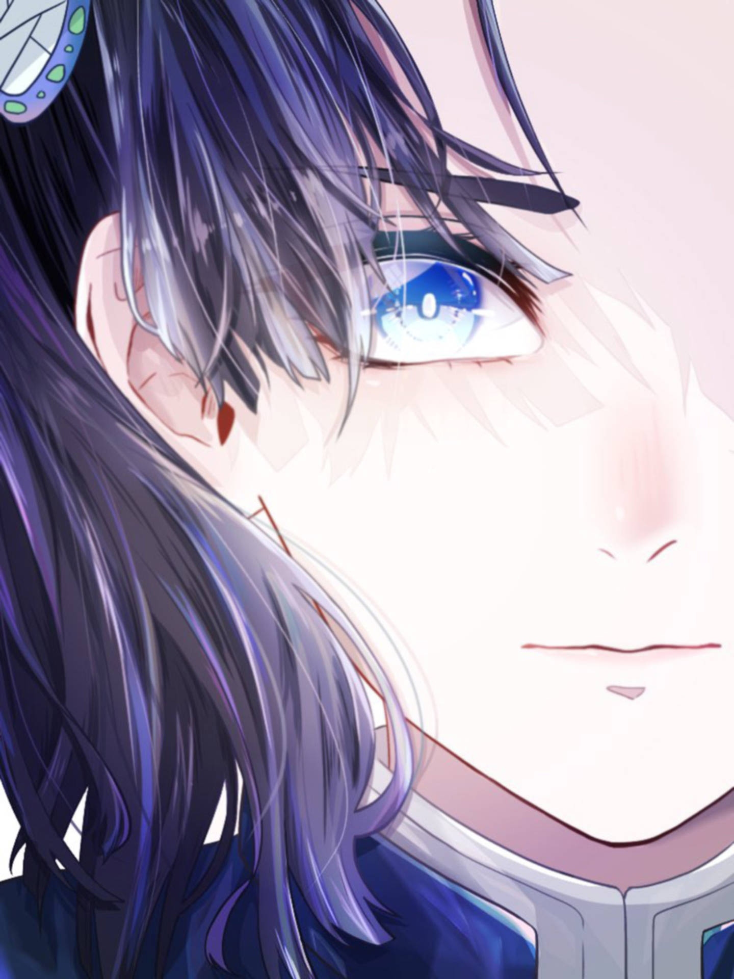 Aoikanzaki Ojos Azul Profundo Fondo de pantalla
