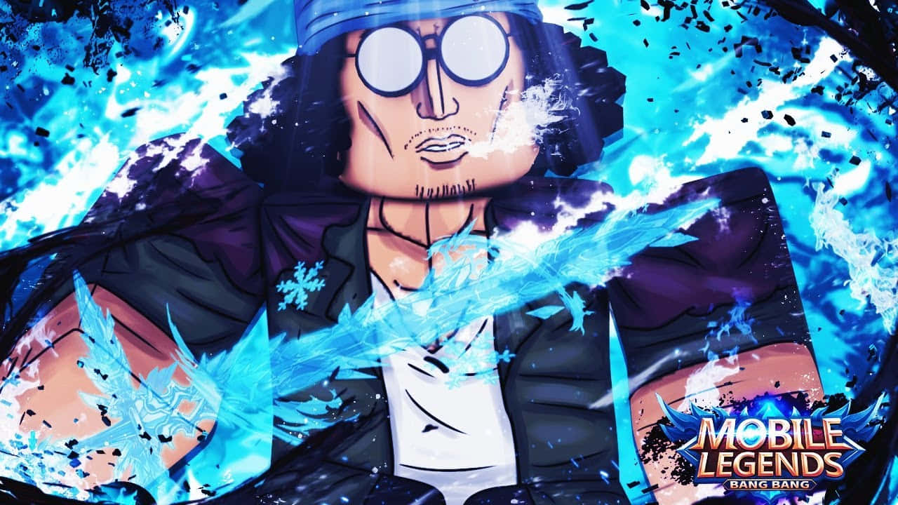 Aokiji, The Ice Man From One Piece Showcasing His Icy Powers Wallpaper