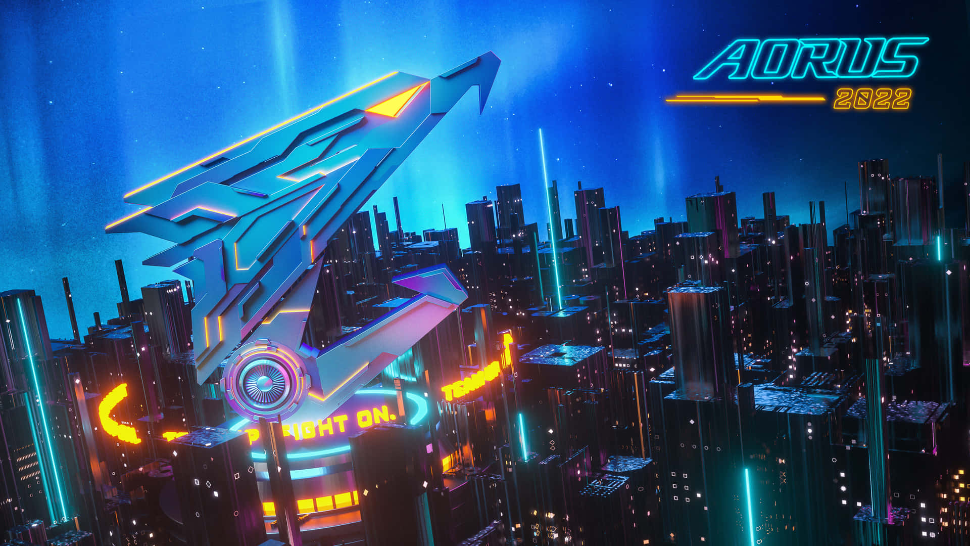 Aorus Cyber City2022 Wallpaper