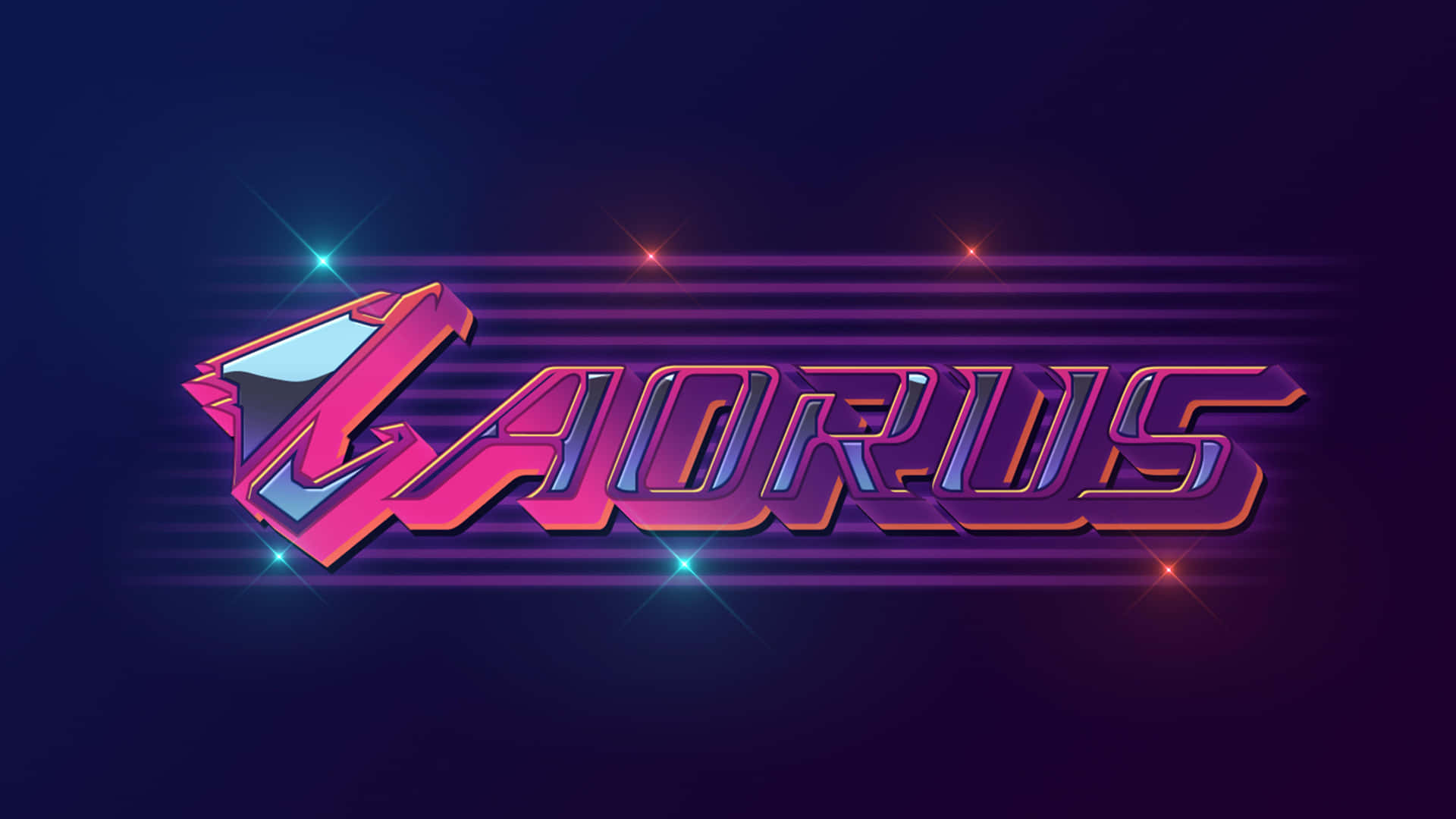 Aorus Logo Neon Glow Wallpaper