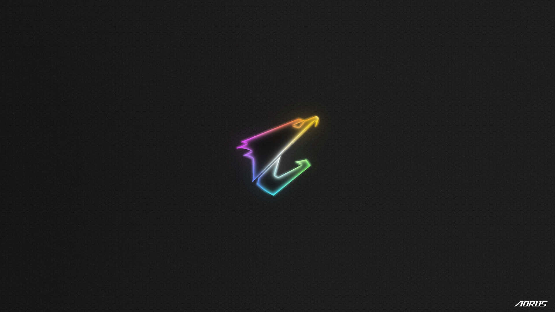 Aorus Neon Eagle Logo Wallpaper