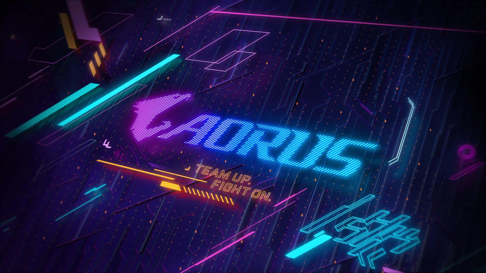 Aorus Neon Gaming Vibe Wallpaper