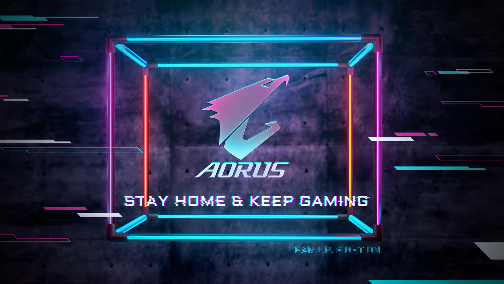 Aorus Stay Home Keep Gaming Wallpaper Wallpaper