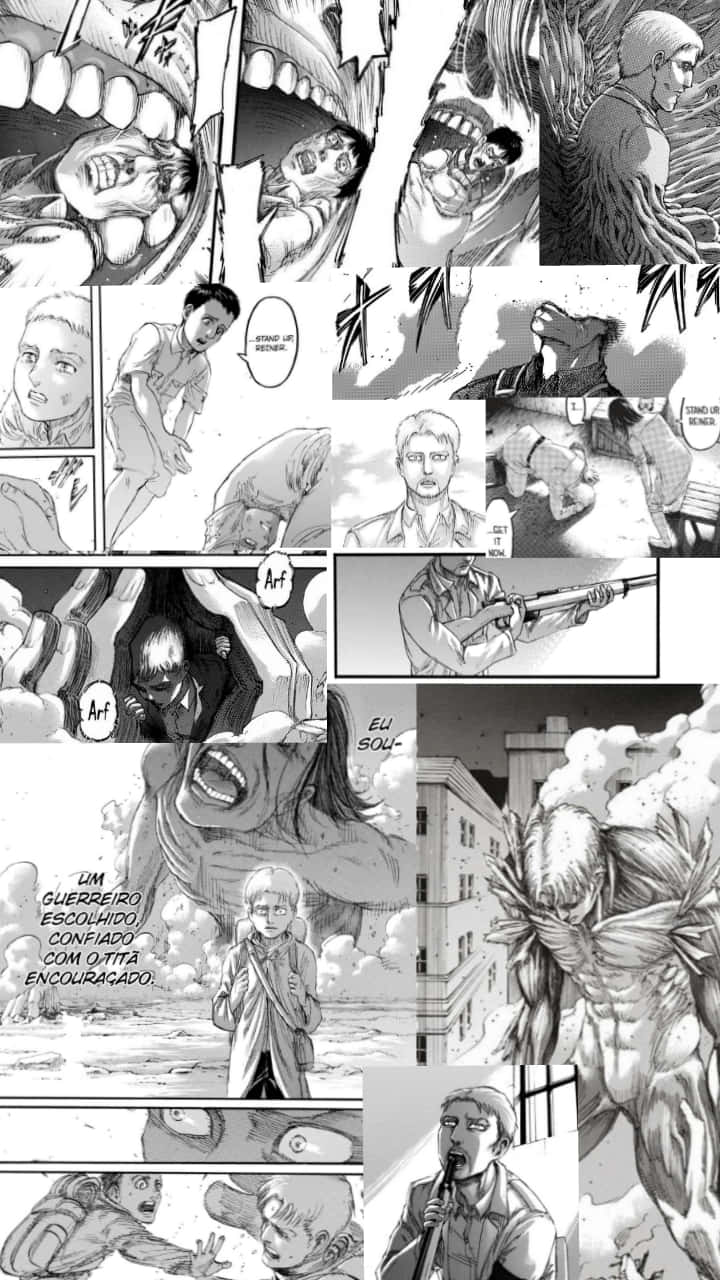 Aot Manga Collage Wallpaper
