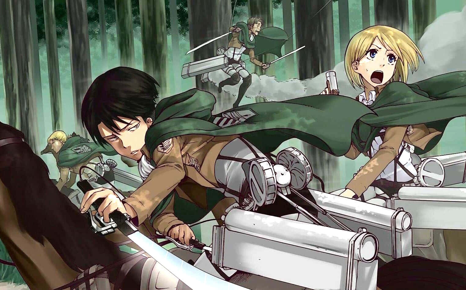 Humanity rises against overwhelming odds in the fantasy world of Attack on Titan