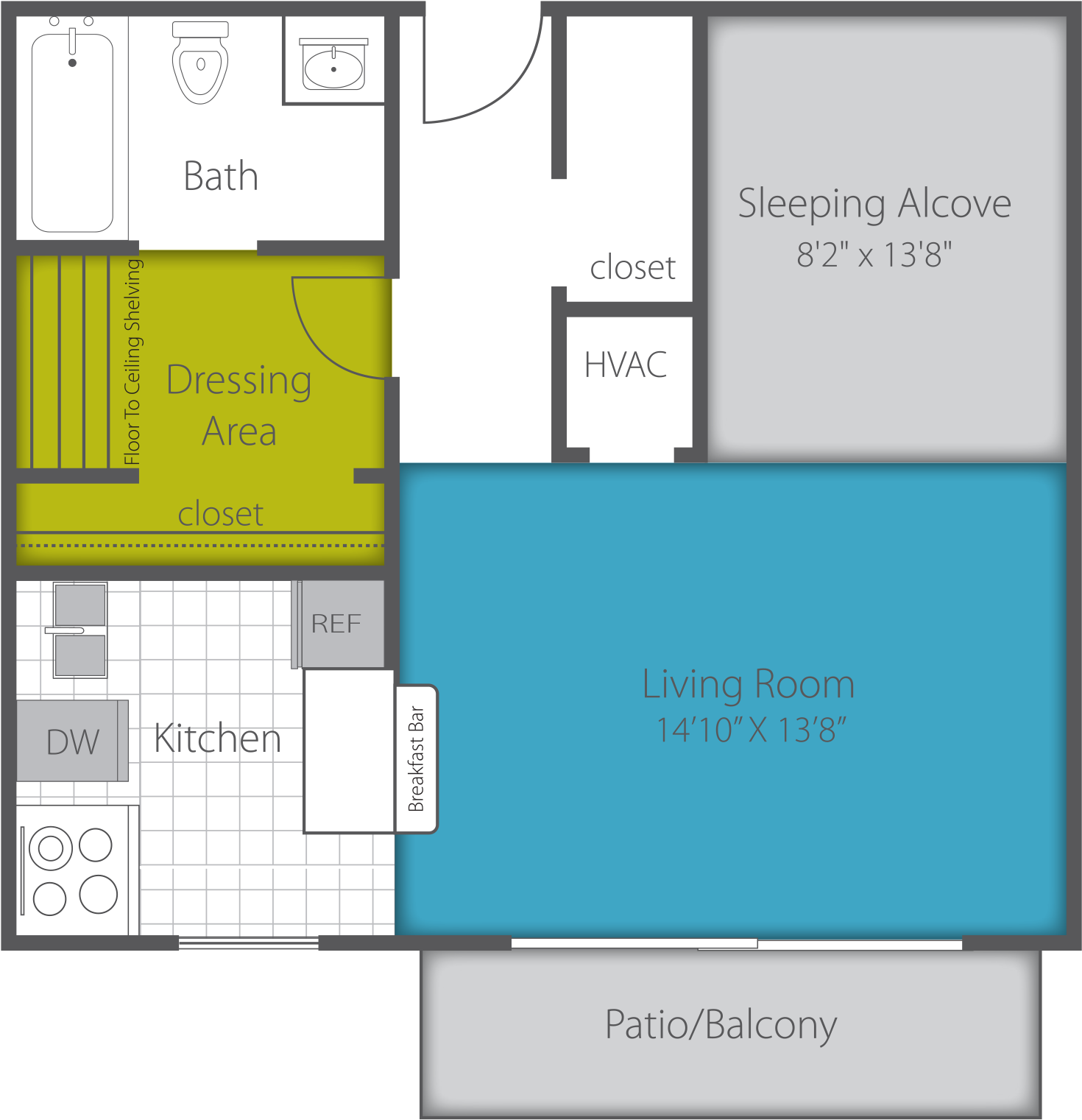 Apartment Floor Plan Layout PNG
