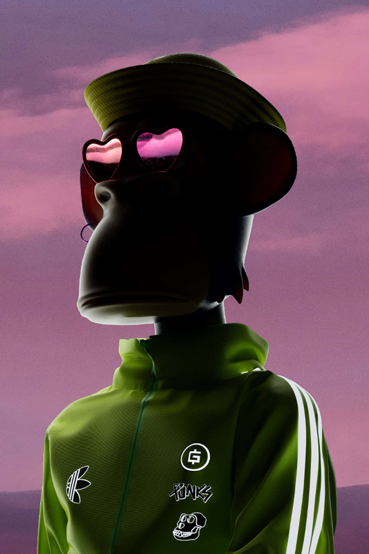 Ape Wearing Sunglasses And Jacket Picture