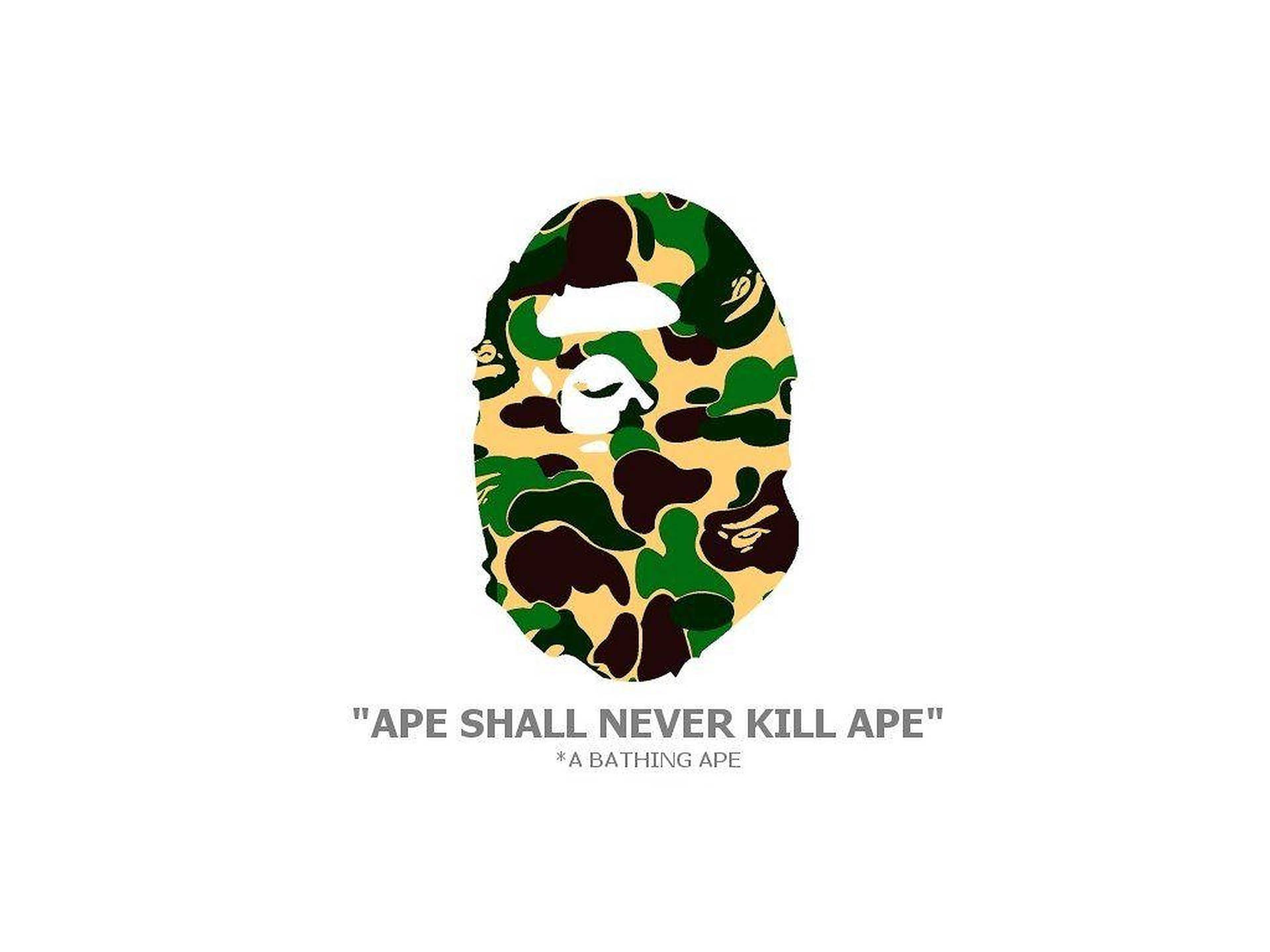 Ape Shall Never Kill BAPE Logo Wallpaper