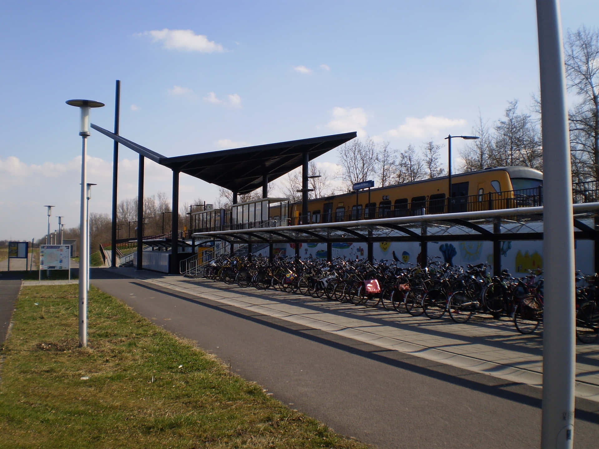 Apeldoorn Train Station Bicycle Parking Wallpaper