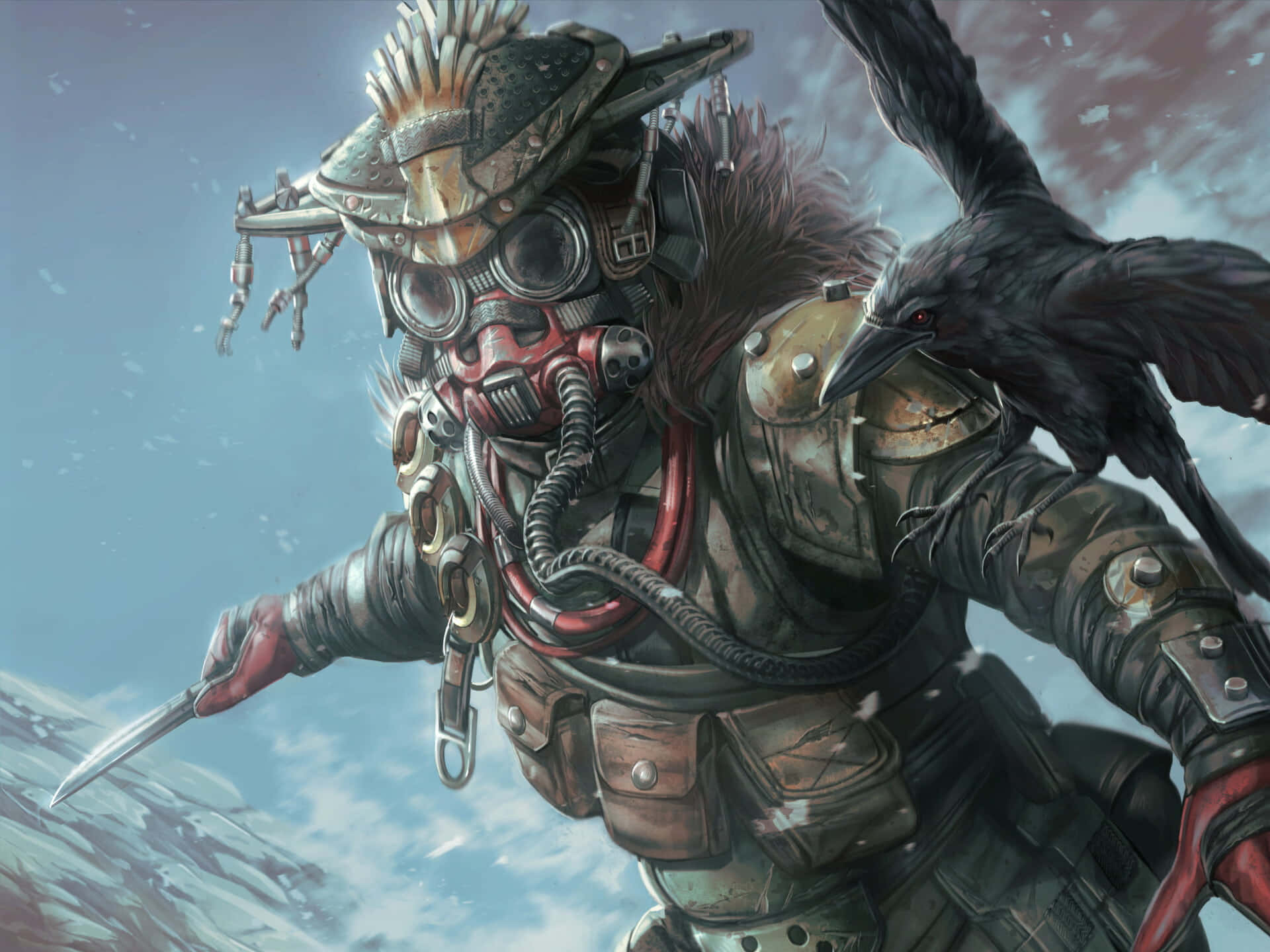 Stand out from the pack in Apex Legends with the powerful and mysterious Bloodhound Wallpaper