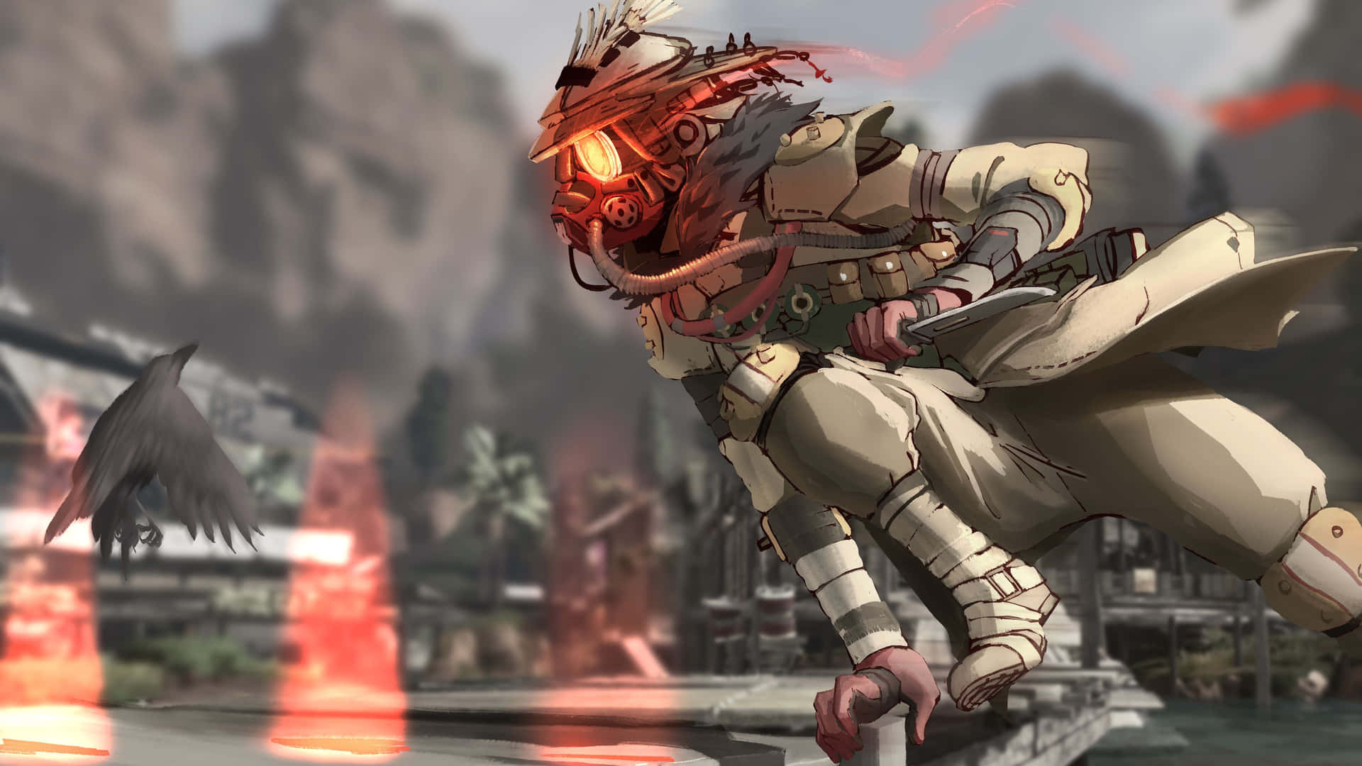 Step into the Arena with Apex Legends’ Bloodhound Wallpaper