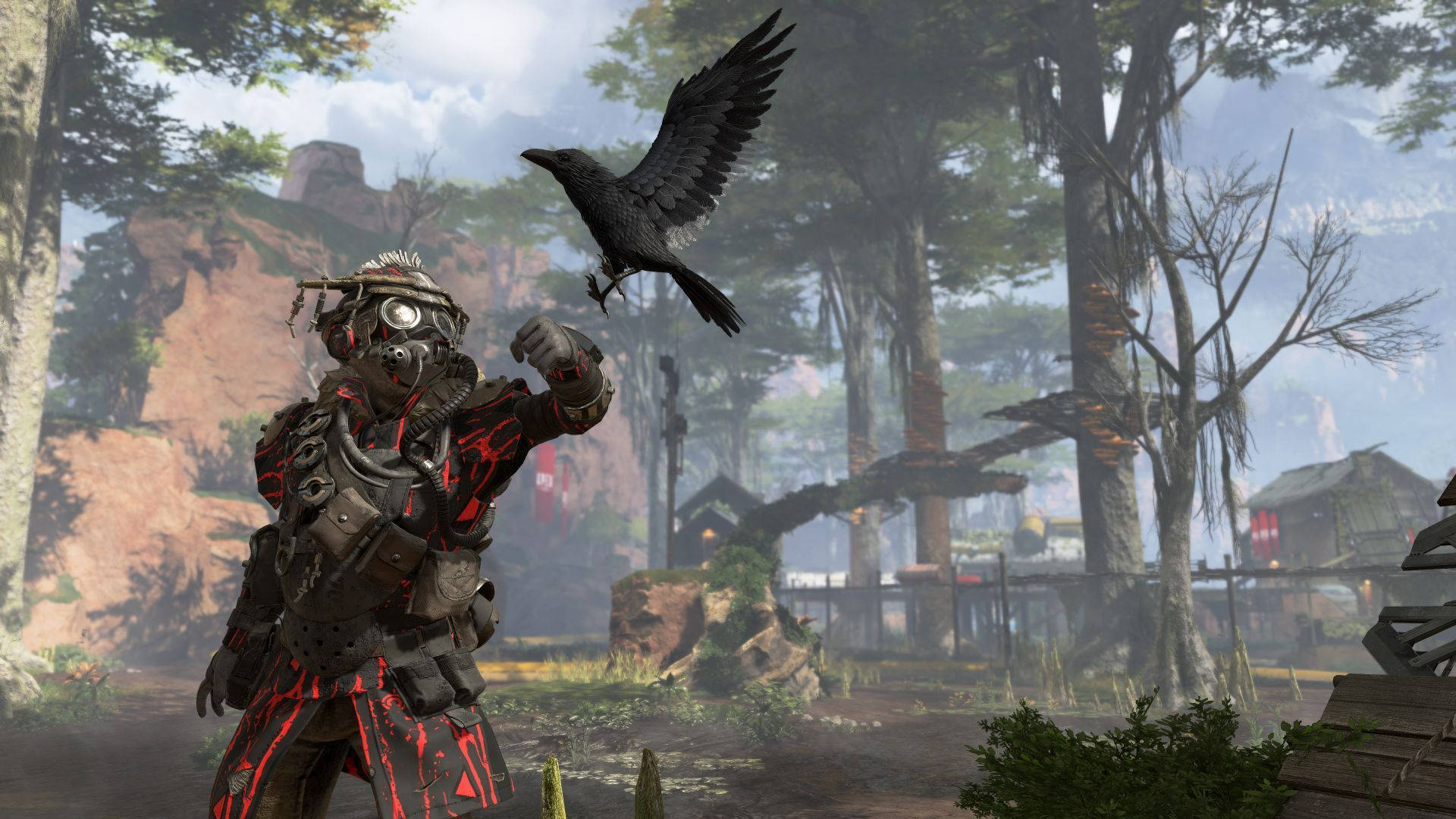 Experience the hunter-like instincts of Bloodhound in Apex Legends Wallpaper