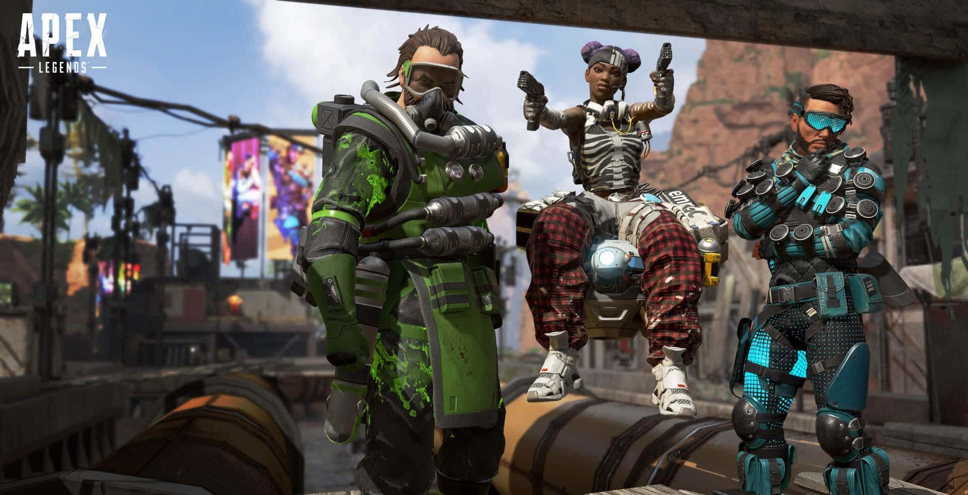 Apex Legends' Character, Caustic In Action Wallpaper