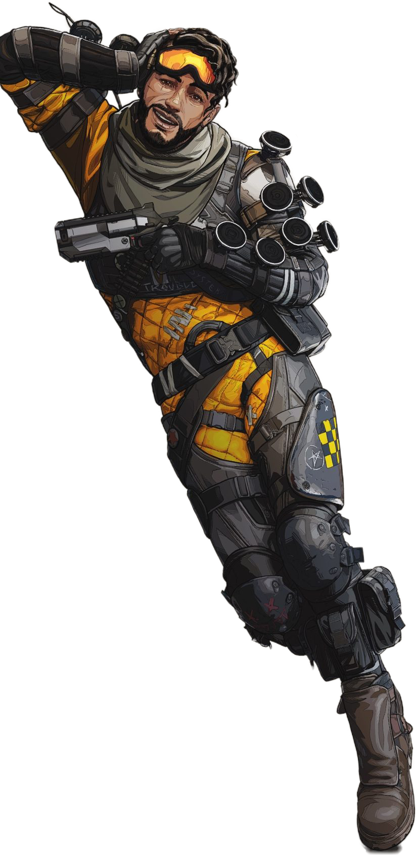 Apex Legends Character Mirage Action Pose PNG