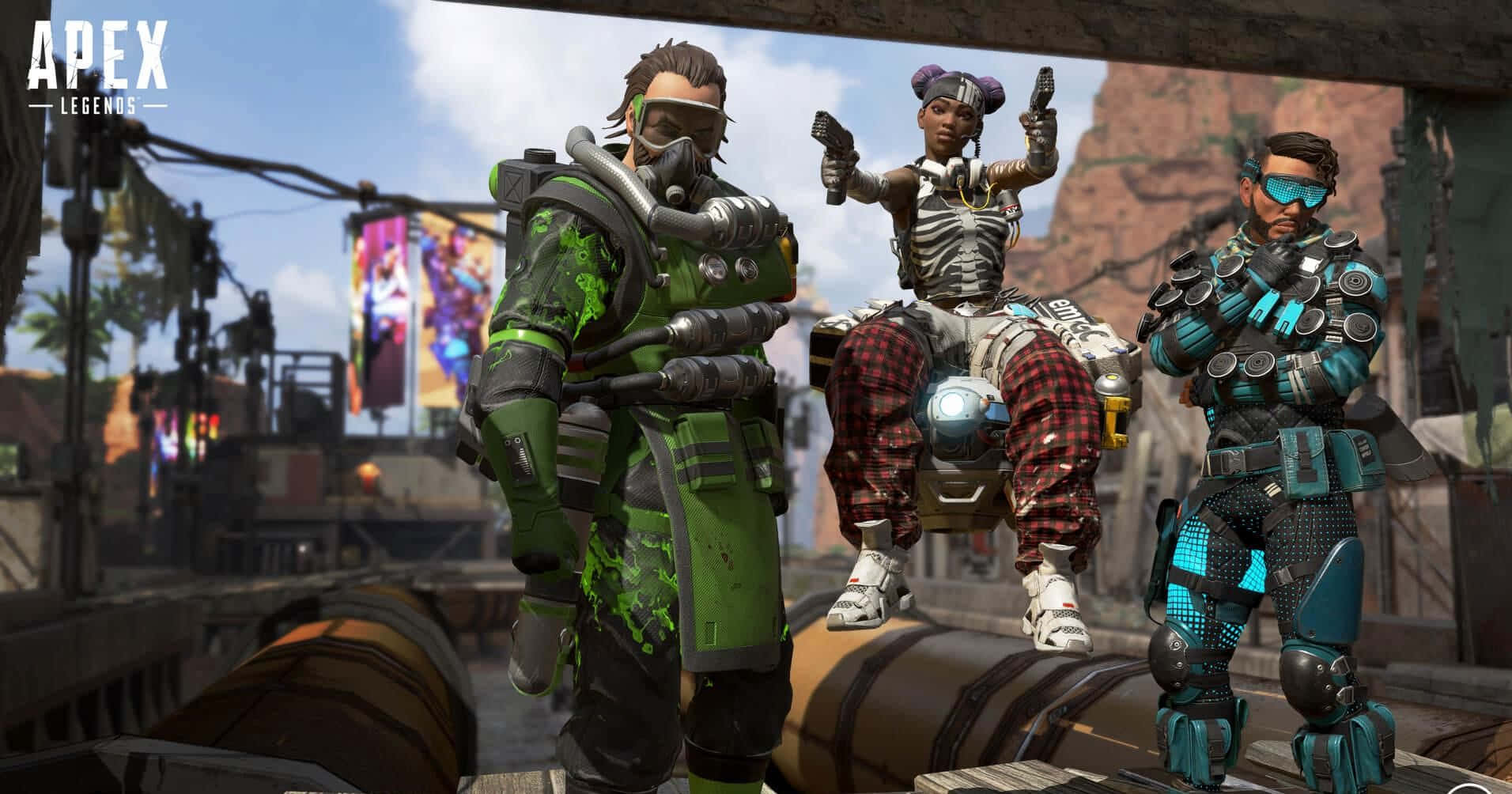 Play the Exciting Battle Royale of Apex Legends on Your Computer Wallpaper
