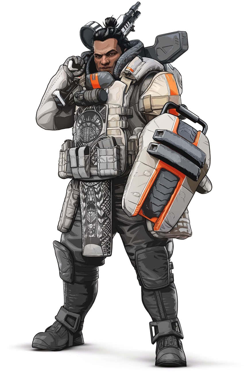 Apex Legends Gibraltar Personage Kunstwerk Achtergrond