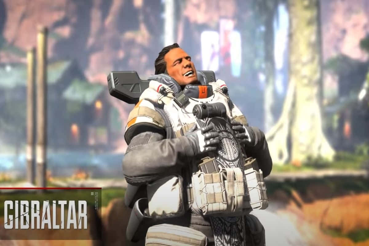 Apex Legends Gibraltar Lachend Achtergrond