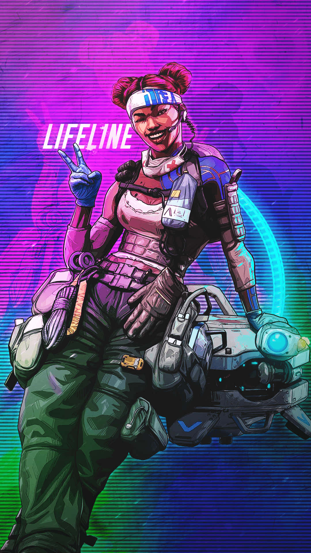 Outfit yourself with the Ultimate Care Package: Apex Legends Lifeline. Wallpaper