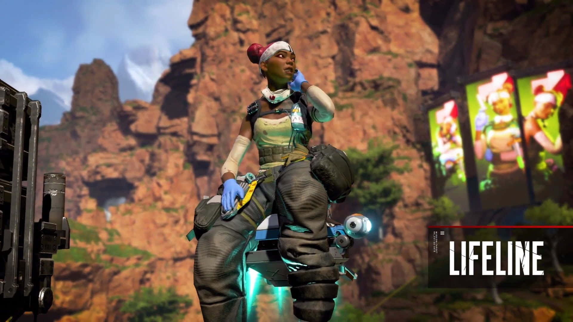 Image  Get Ready for Battle with Lifeline in Apex Legends Wallpaper