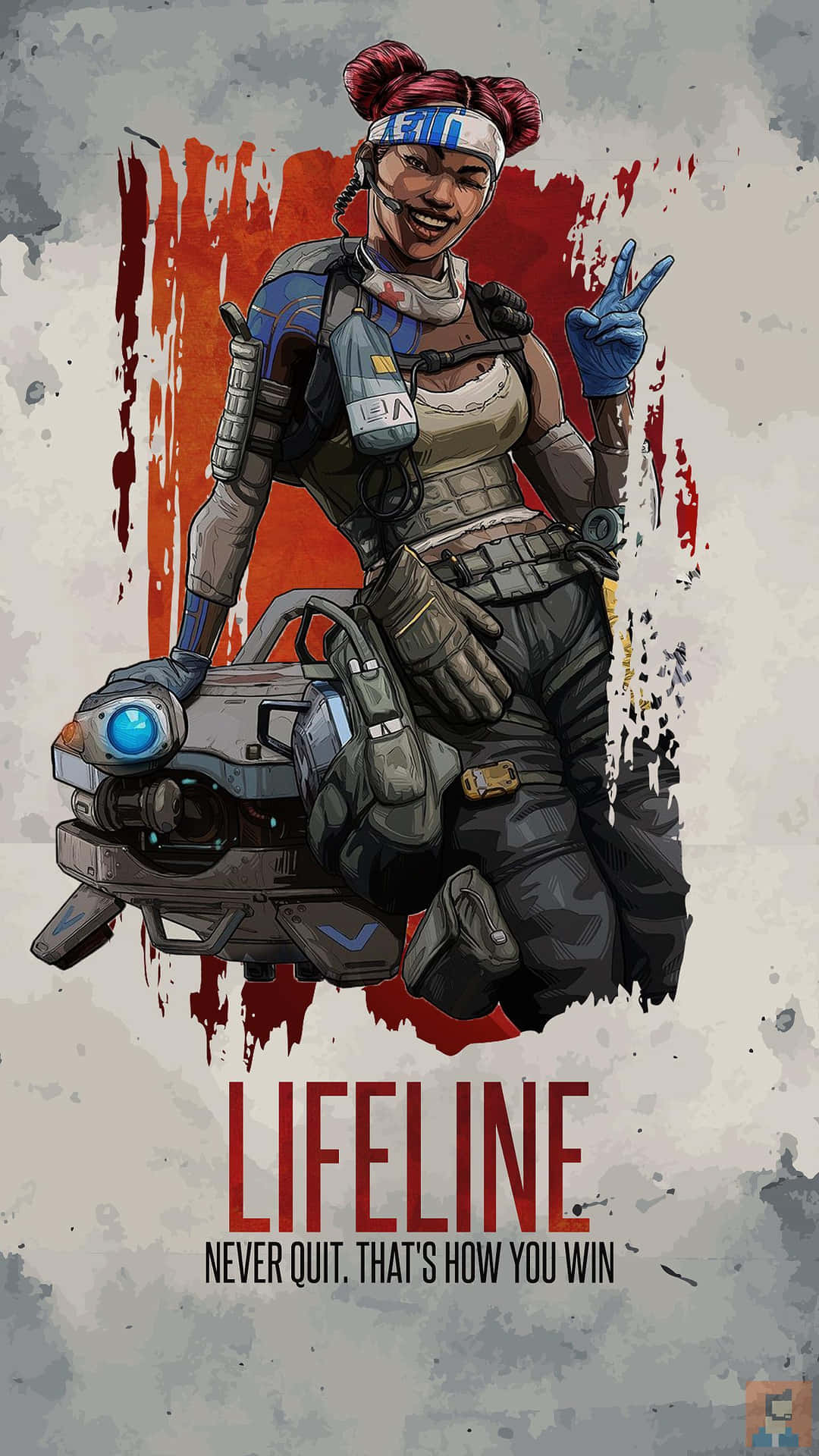 "Unstoppable Healing Power: Lifeline in Apex Legends" Wallpaper