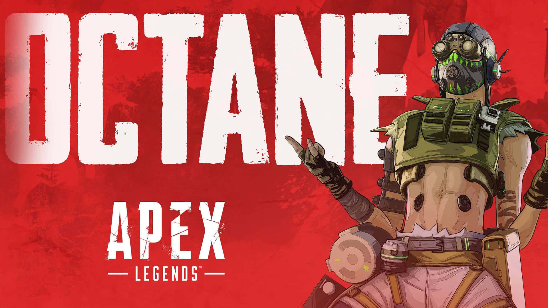 Octane With Apex Legends Logo Wallpaper