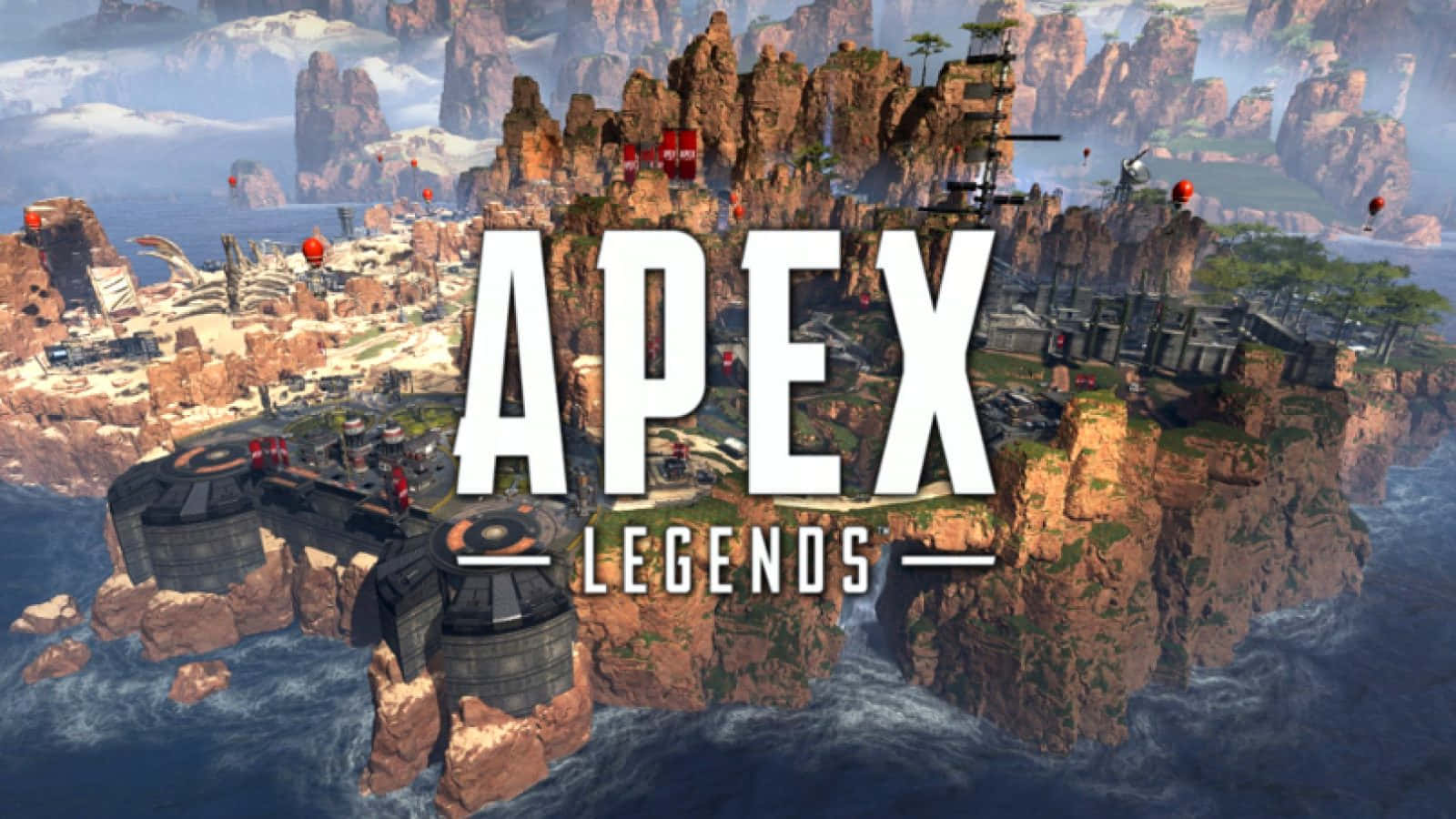 Apex Legends Logo On Map Wallpaper