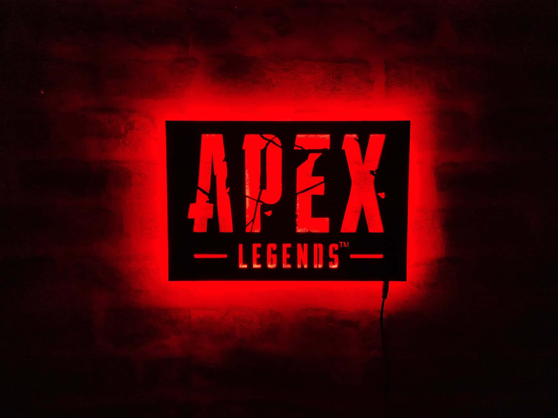 Rödfullständig Apex Legends Logotyp Text. Wallpaper