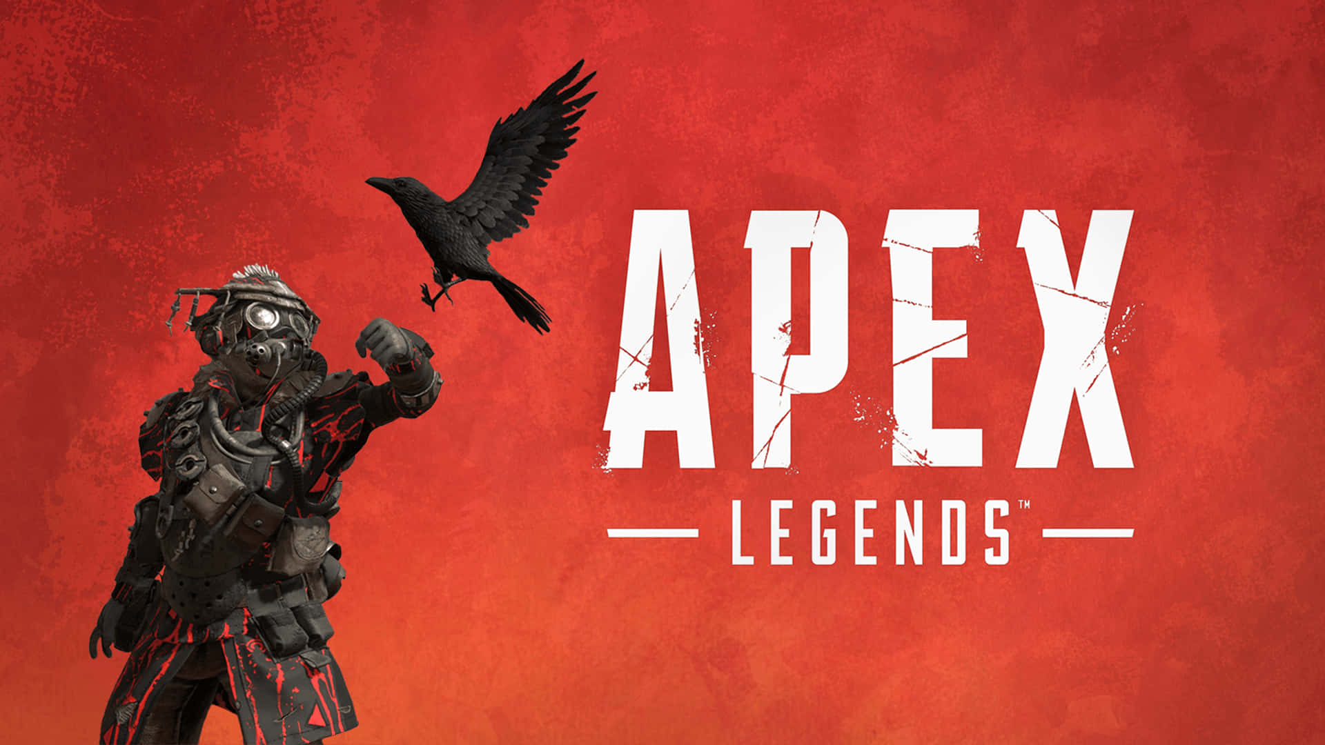 Apex Legends Logo With Bloodhound Wallpaper