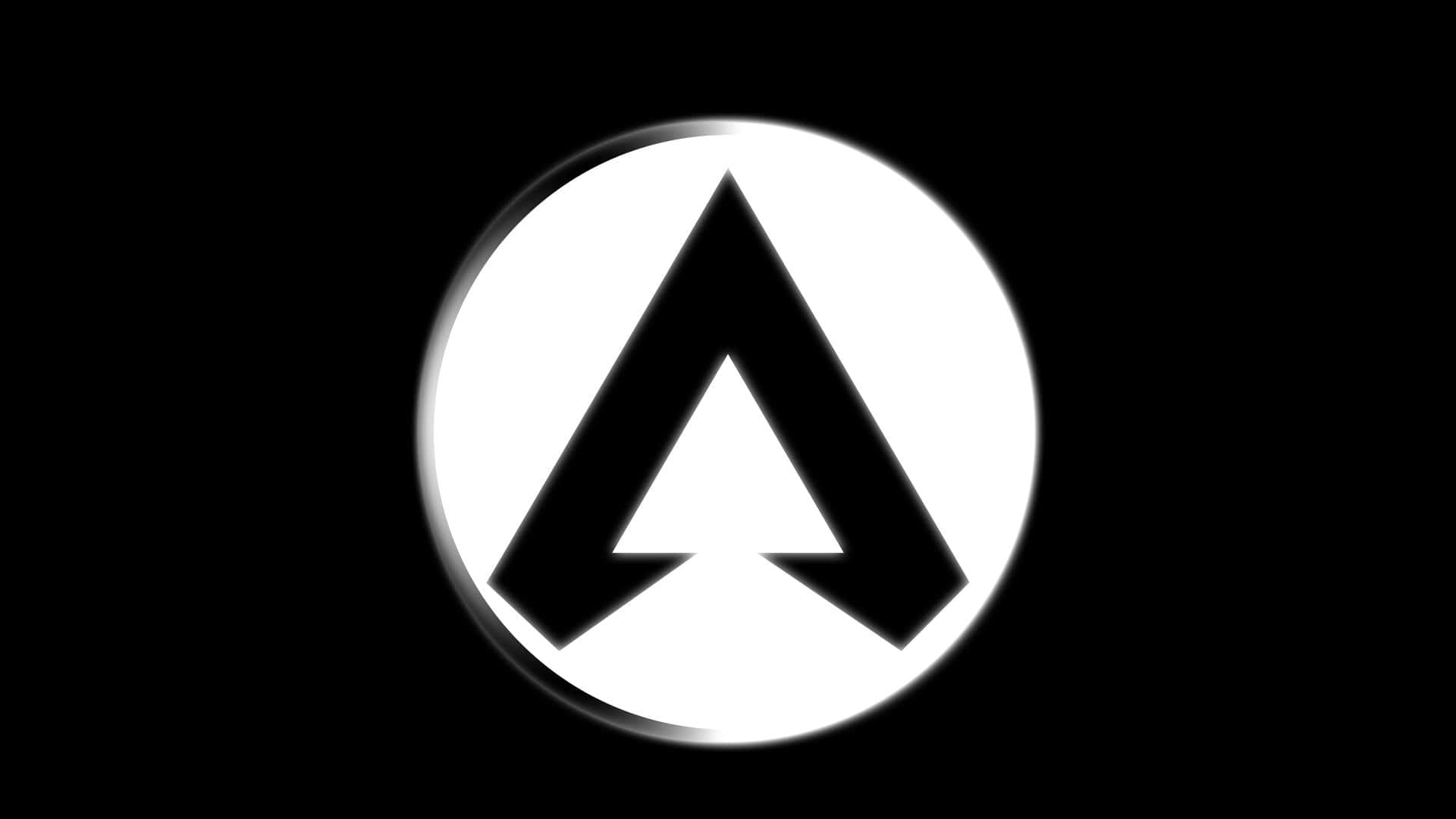 Black Apex Legends Logo In White Rondel Wallpaper