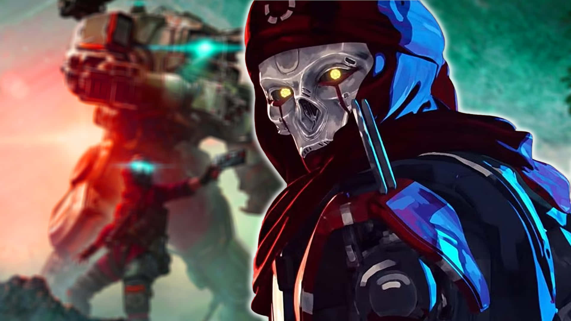 Apex Legends Seizoen 2 Revenant En Titan Achtergrond