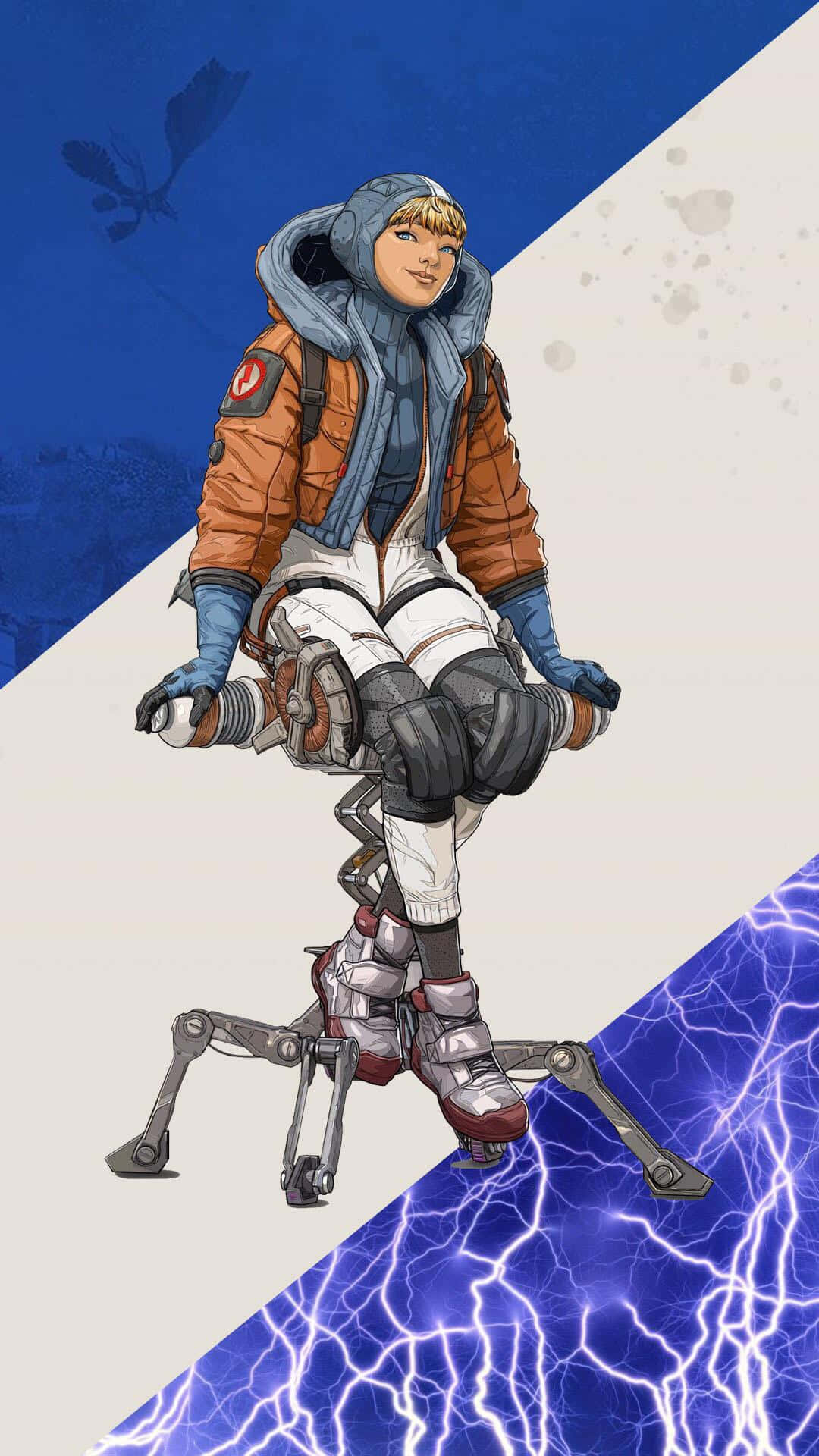 Apex Legends Wattson Sittande - (more Commonly Used) Wallpaper