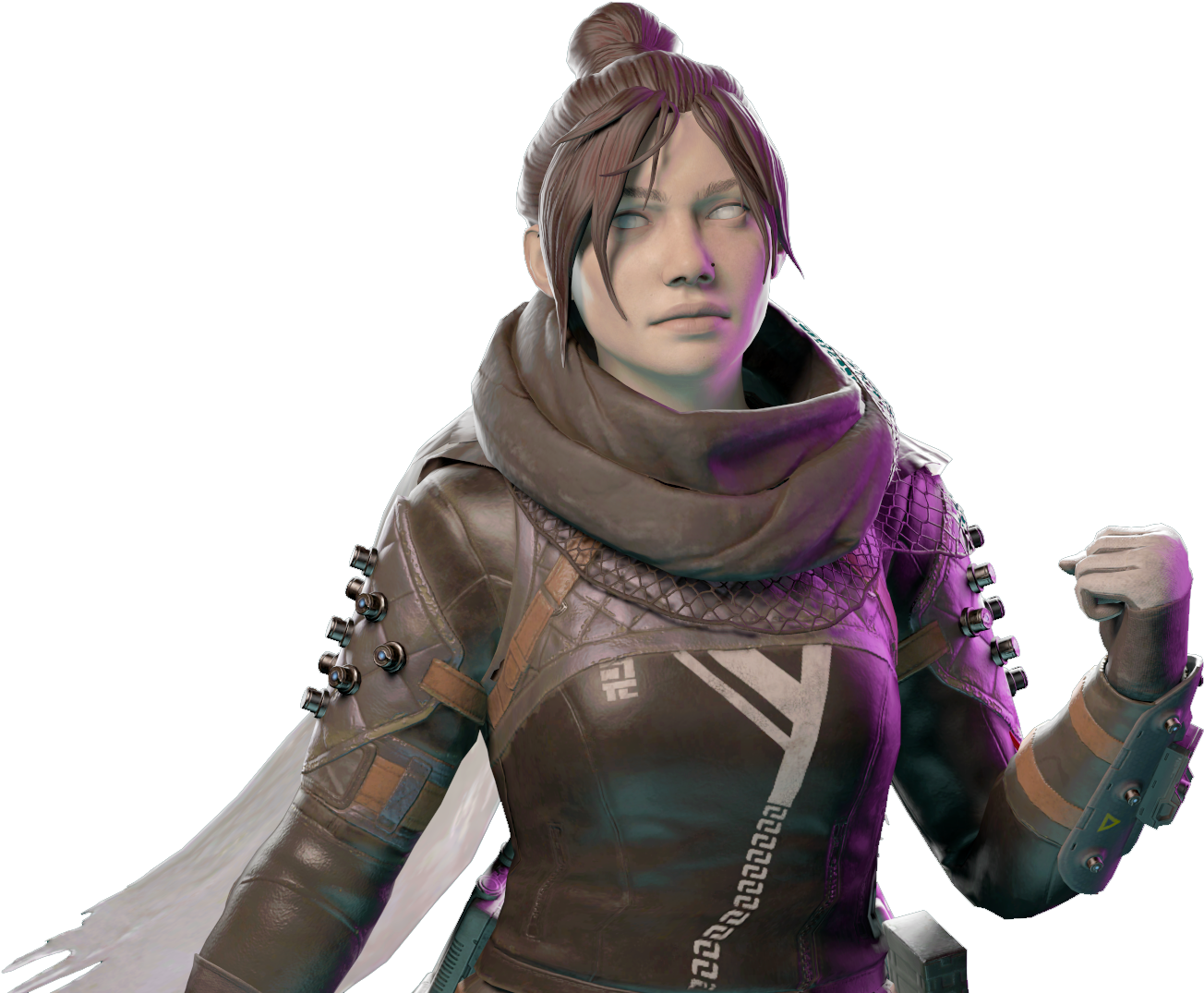 Download Apex Legends Wraith Character Render | Wallpapers.com