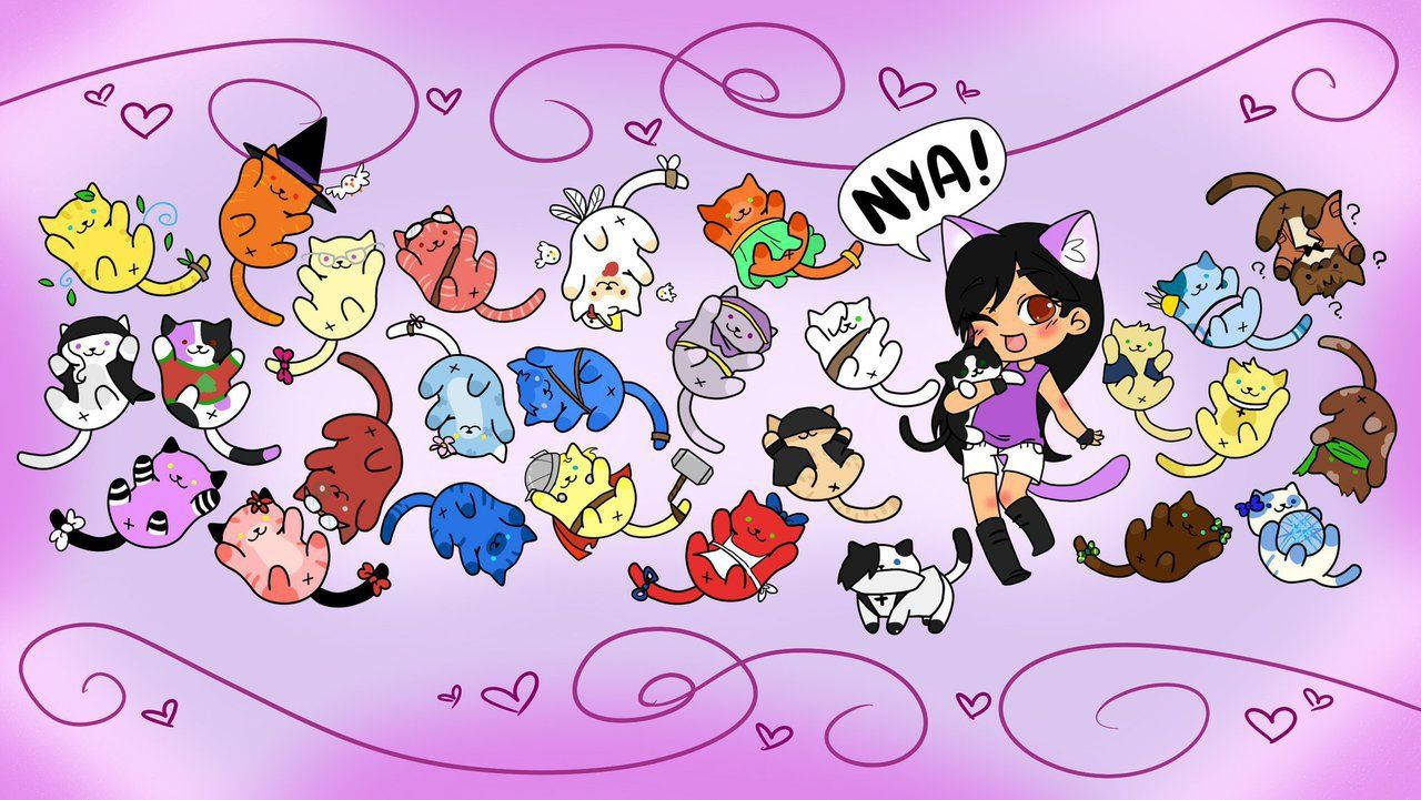 Aphmau And Her Cats Wallpaper