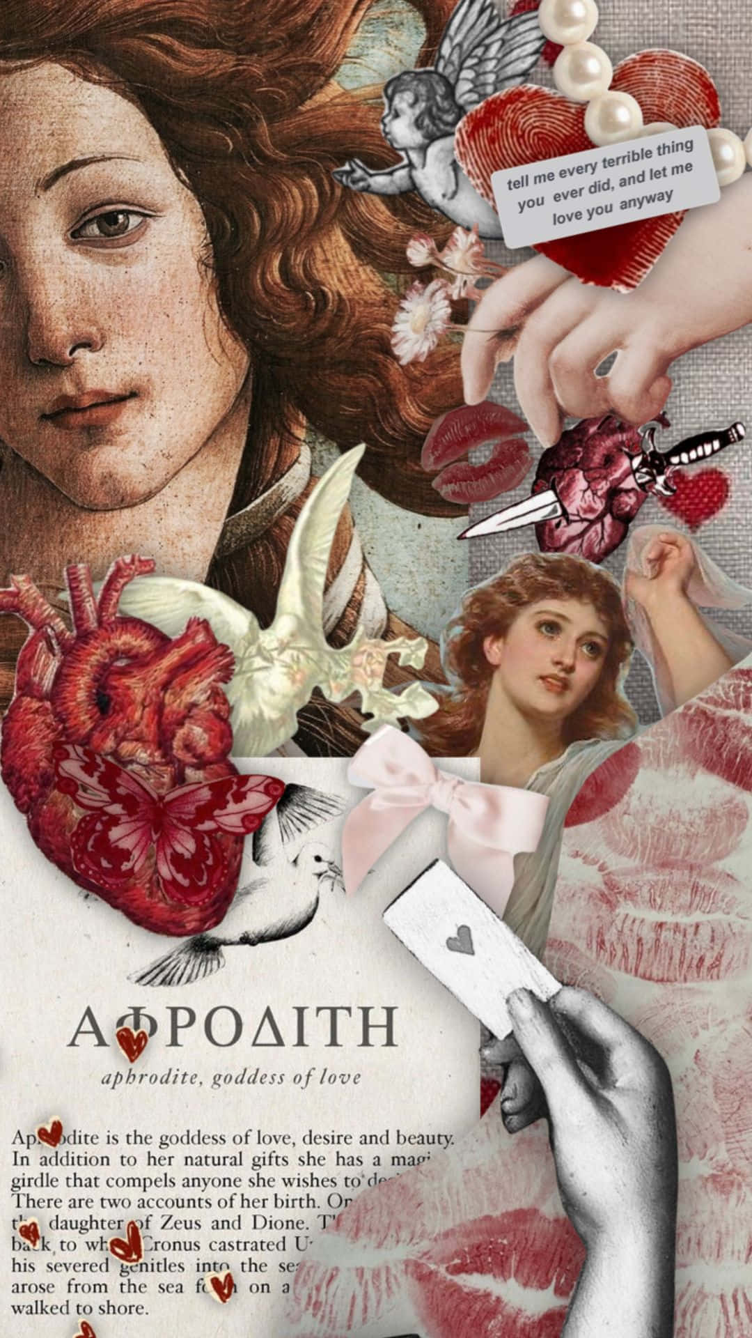 Aphrodite Aesthetic Collage Wallpaper