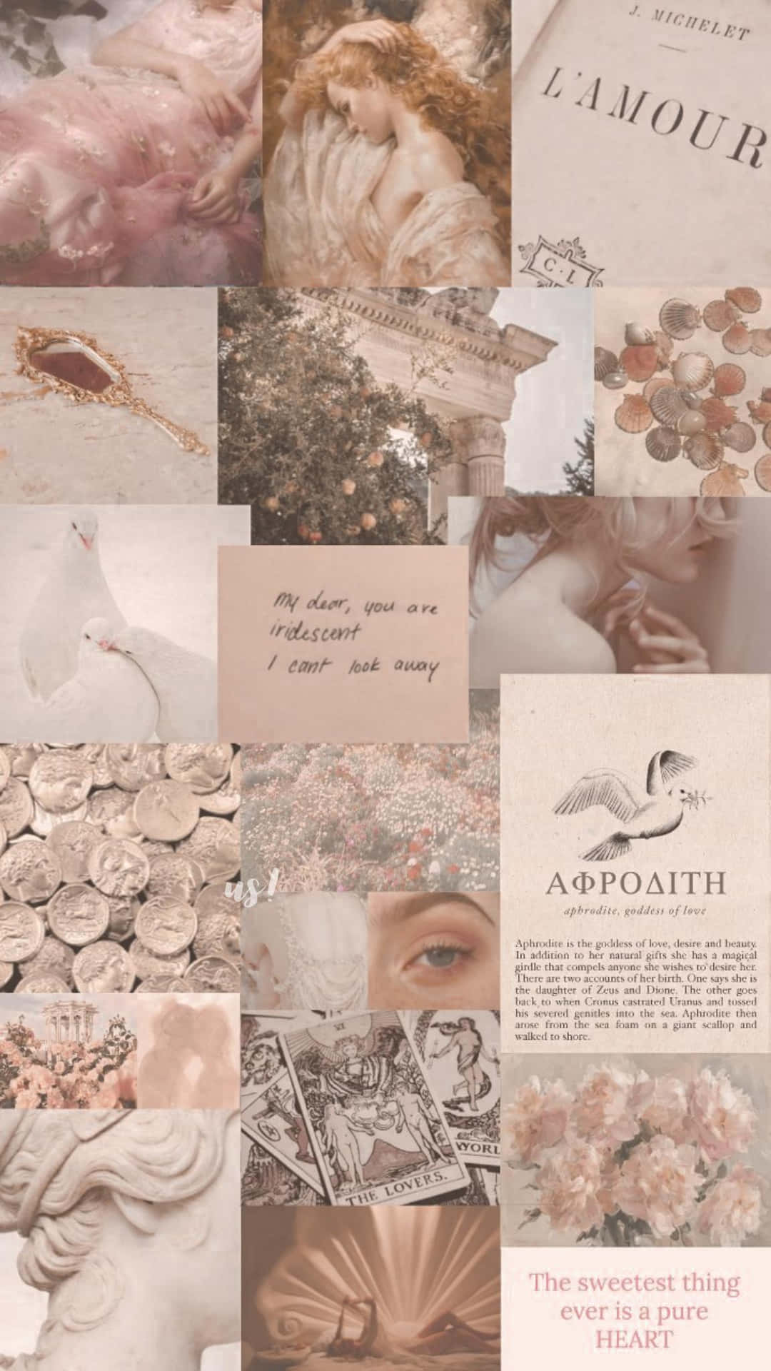 Aphrodite Aesthetic Collage Wallpaper