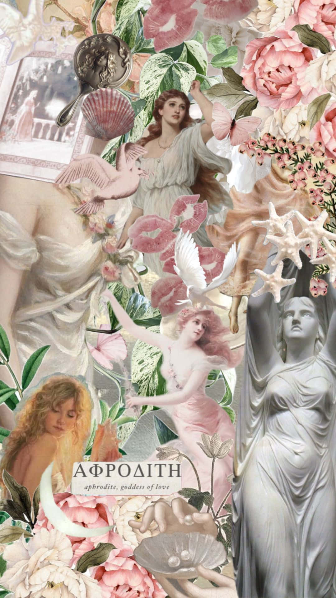 Aphrodite Aesthetic Collage Wallpaper