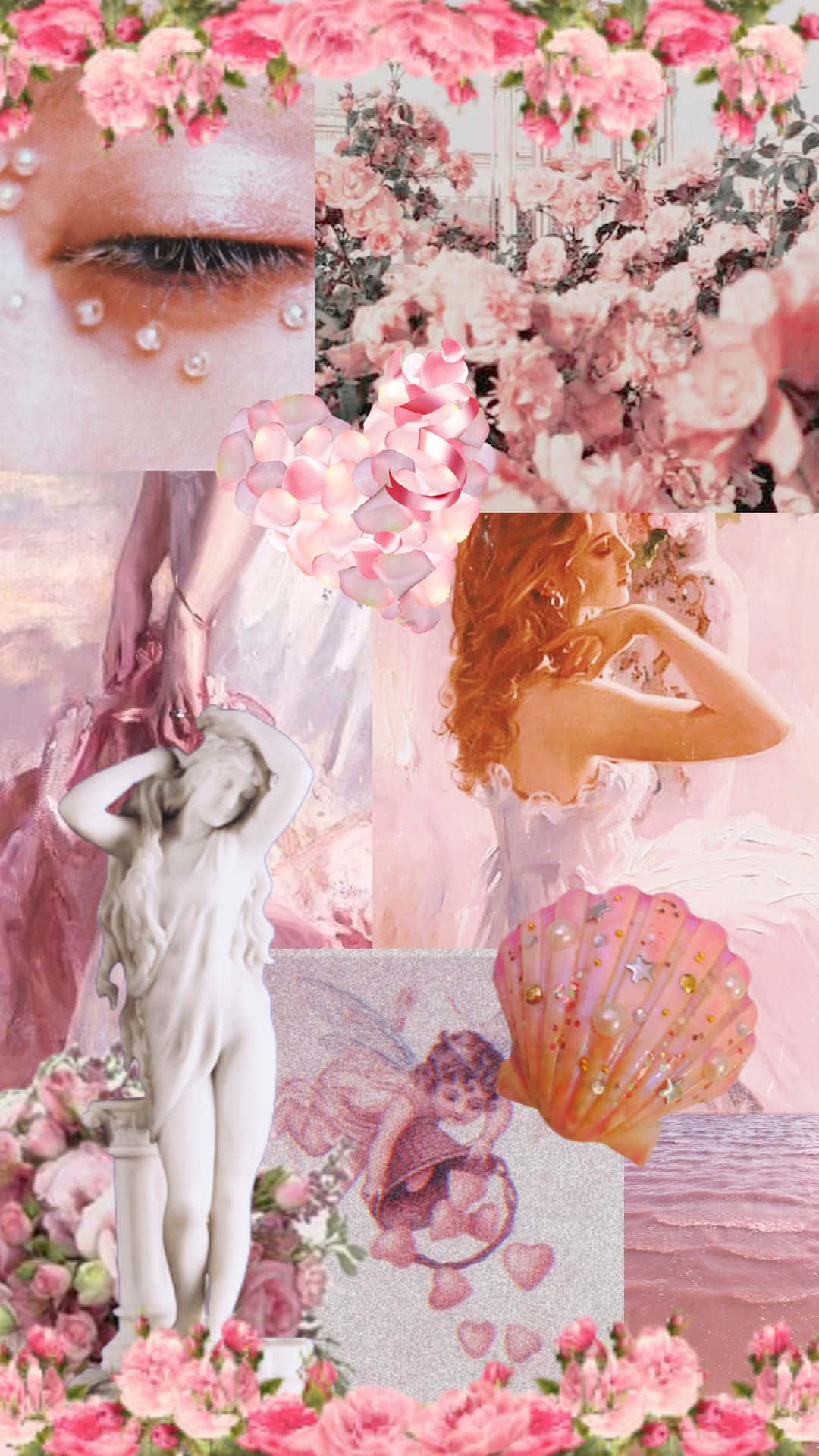 Aphrodite Inspired Collage Aesthetic.jpg Wallpaper